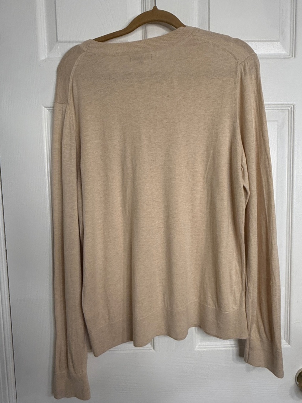 QUINCE Lightweight Cashmere Blend Sweater | Neutral Beige | XL - Picture 3 of 8